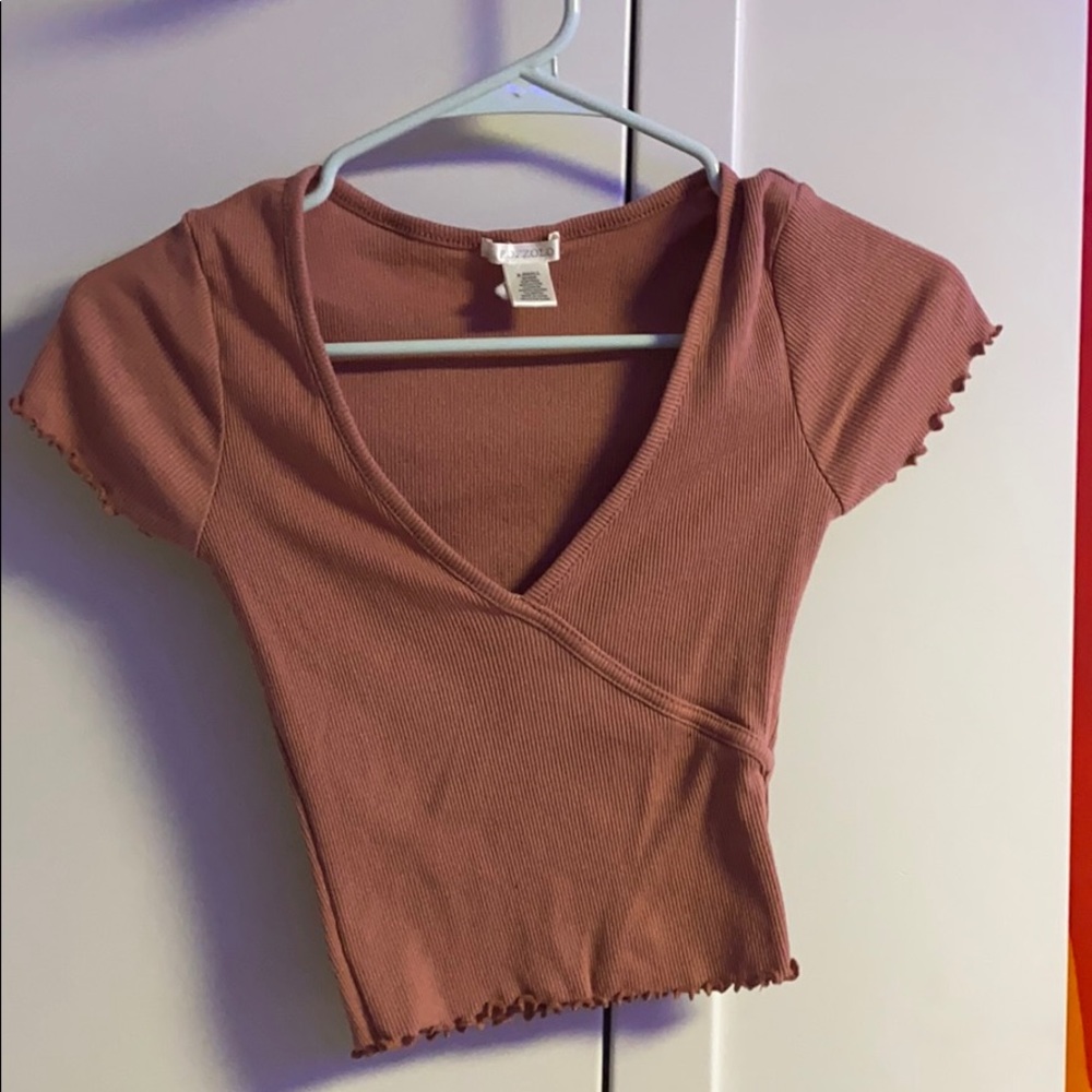 Pink crop top